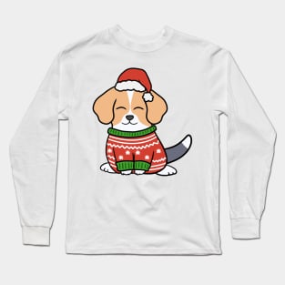 Christmas Sweater Beagle Long Sleeve T-Shirt